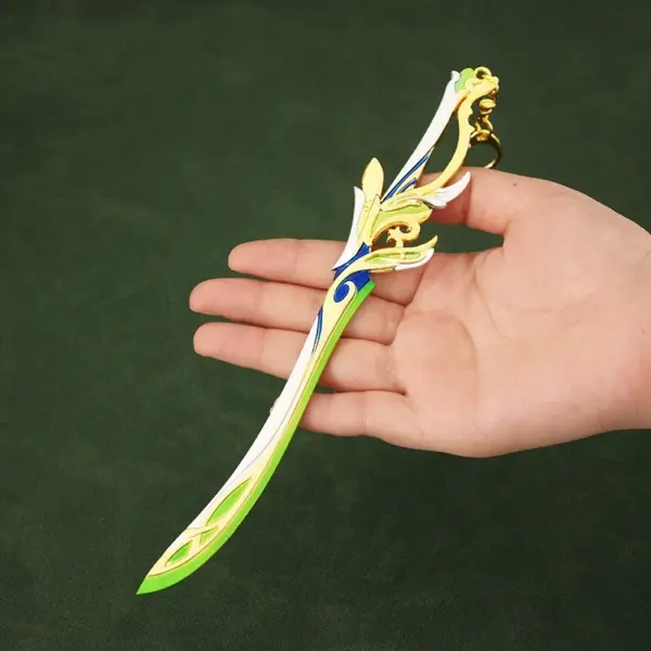Genshin Impact Alloy Sword Keychain Accessory - Image 2