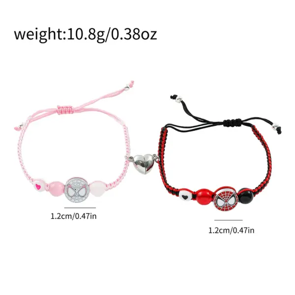 Spiderman Friendship Charm Bracelet for Couples - Image 3