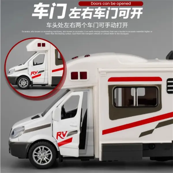 1:30 Scale Alloy Luxury RV Caravan Model - Image 3