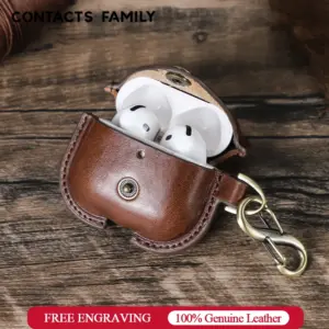 Genuine Leather Case for AirPods 4