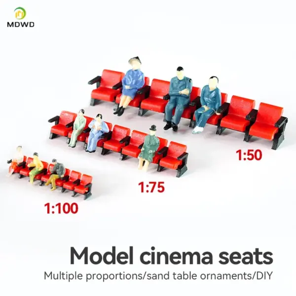 Miniature Cinema Chairs Set of 5 - Image 3