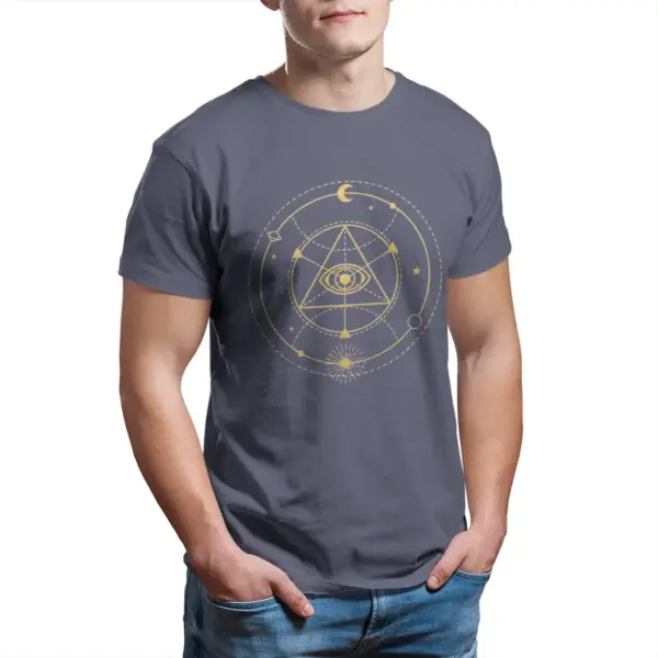 Enlightenment Sacred Geometry Cotton T-Shirt - Image 9