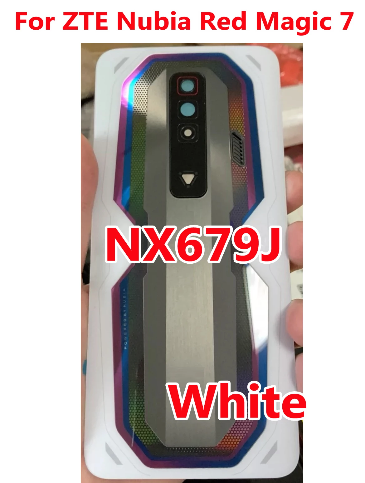 Original Battery Back Cover for Nubia Red Magic 7 NX679J 5 Original Battery Back Cover for Nubia Red Magic 7 NX679J - Image 5