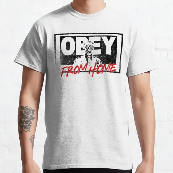 Retro Obey Graphic Tee for Men S-6XL - Image 9