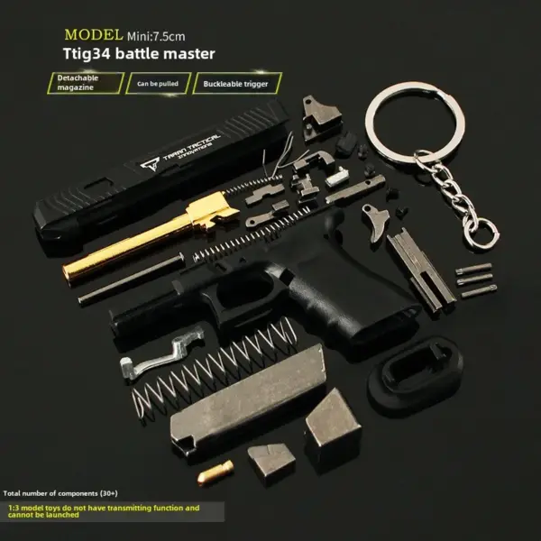 Mini Gun Charm Keychain Glock Model 1:3 Scale - Image 4
