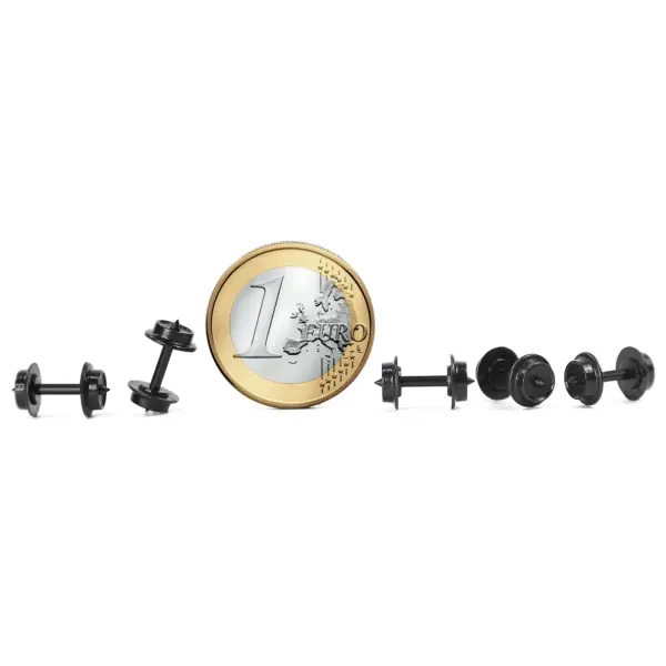 24pcs N Scale 1:160 Plastic Wheelset HP07N - Image 2