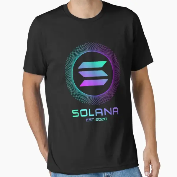 Solana SOL Cryptocurrency Cotton T-Shirt - Image 10