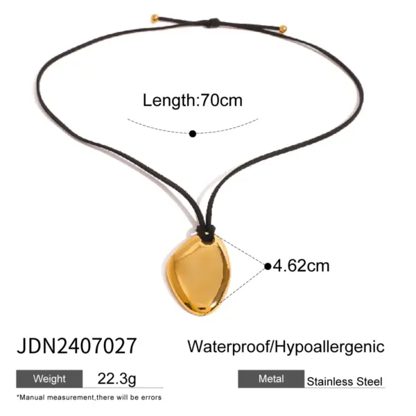 Geometric Stainless Steel Pendant Necklace - Image 12