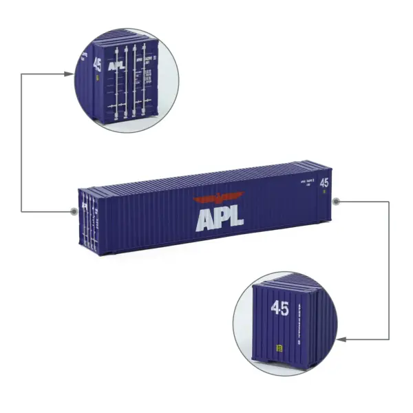 N Scale 45ft Shipping Containers with Magnets - Image 13