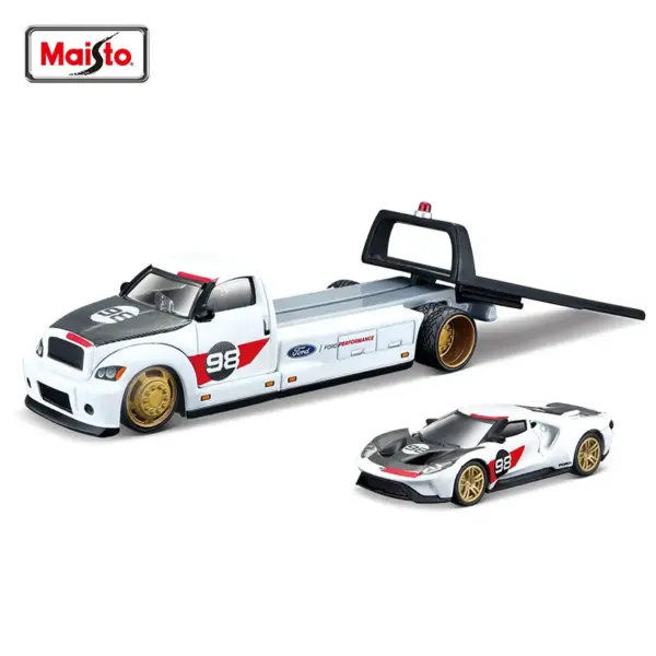 Maisto 1:64 Diecast Transport Trailer Set - Image 2