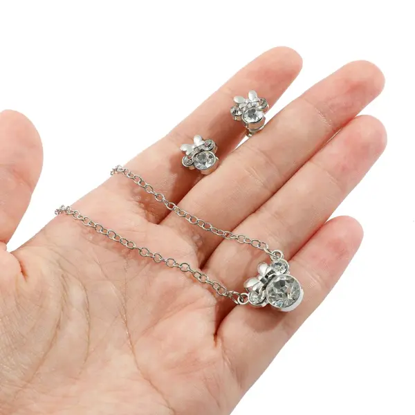 Disney Minnie Pendant Necklace and Earrings Set - Image 3