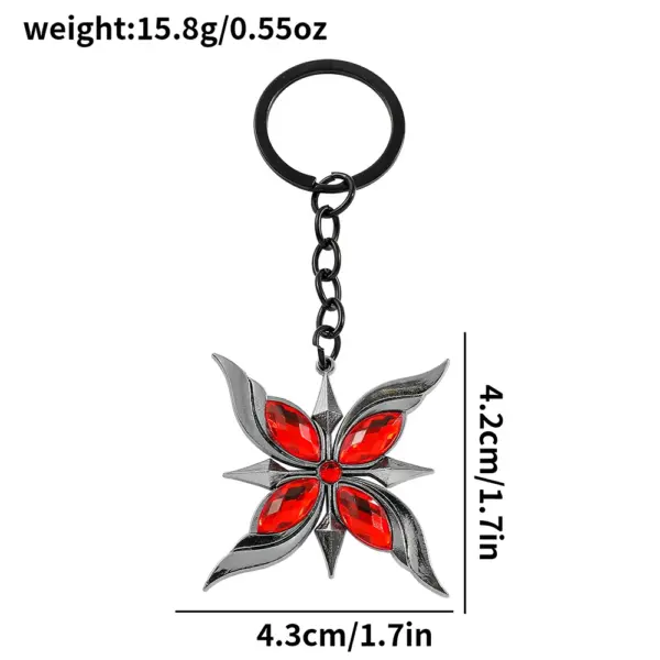 Genshin Impact Arlecchino Cosplay Keychain - Image 3