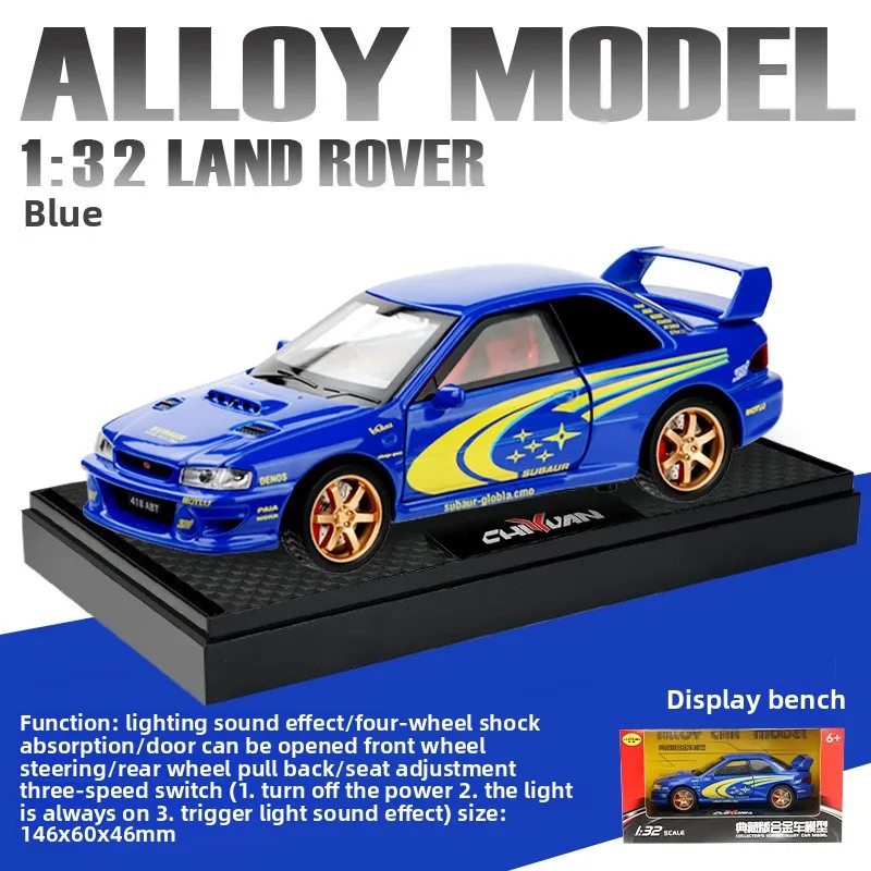 1/32 Subaru Impreza Rally Alloy Car Toy 7 1/32 Subaru Impreza Rally Alloy Car Toy - Image 7