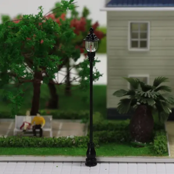 10pcs HO Scale 1:87 Antique Street Lamps - Image 4