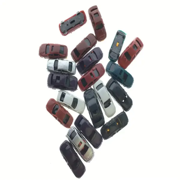 50pcs Plastic Model Cars for Train Layout - Image 5