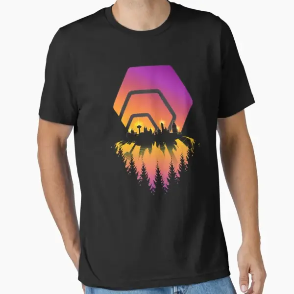 HEX Shining City Crypto Men's T-Shirt S-6XL - Image 11