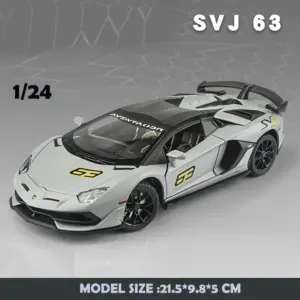 1/24 Lambor Aventador SVJ 63 Diecast Model Car 18 Se24c561eb6574d828efc18ad70da6e9b5