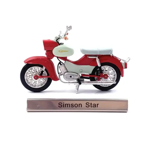 1:24 Scale Atlas Simson Star Motorcycle Model - Image 2