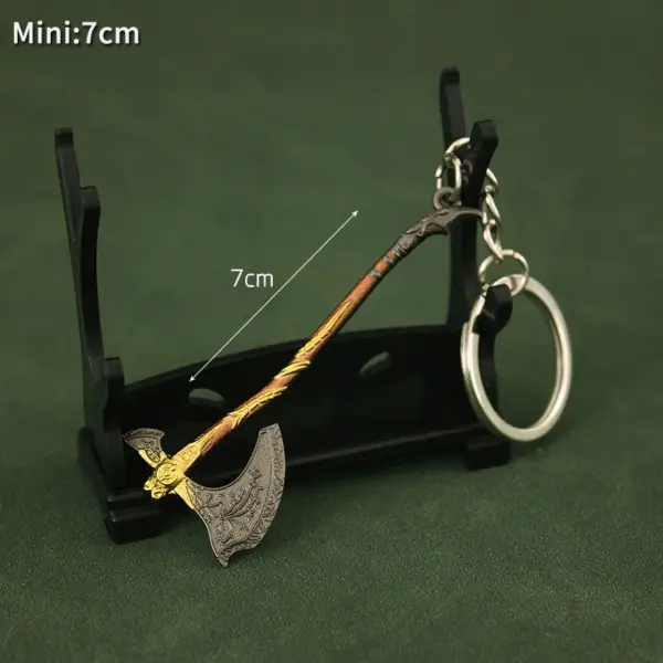 God of War Kratos Axe Metal Keychain - Image 9