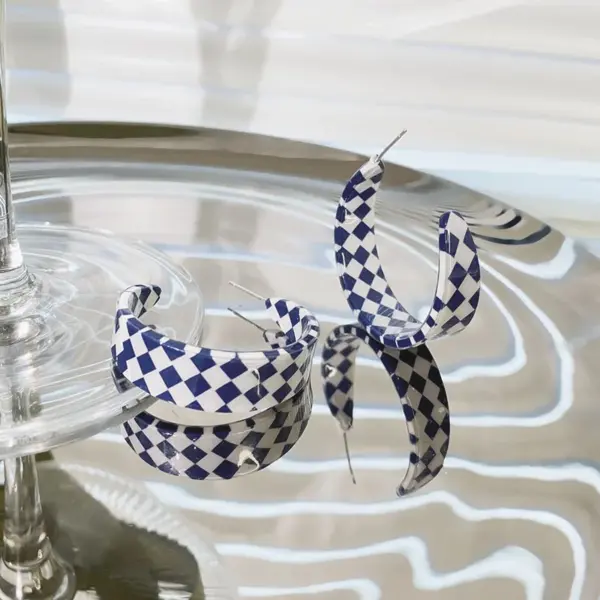 Trendy Acrylic Hoop Earrings for Women - Image 10