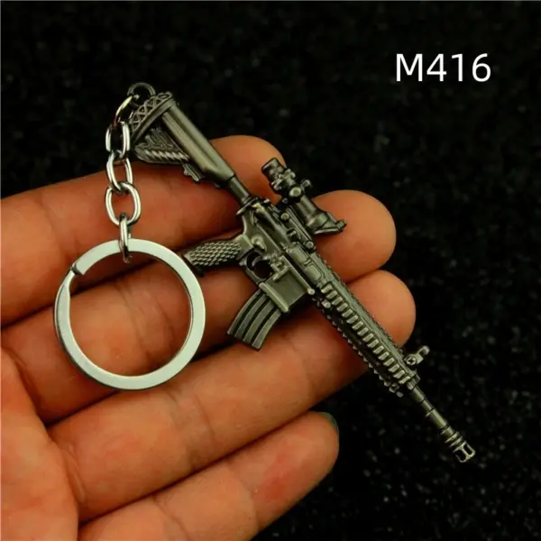 PUBG Mini Gun Metal Keychain RPG 98K AWM - Image 7