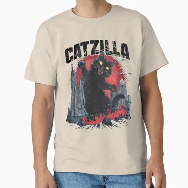Funny Cat Catzilla T-Shirt for Cat Lovers - Image 10