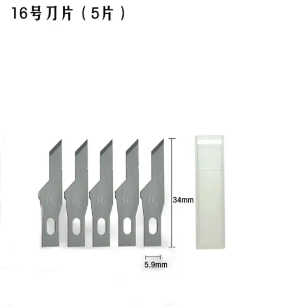 Non-slip Metal Scalpel with 10 SK5 Blades - Image 11
