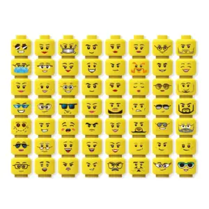 56pcs Building Block Minifigure Head Accessories