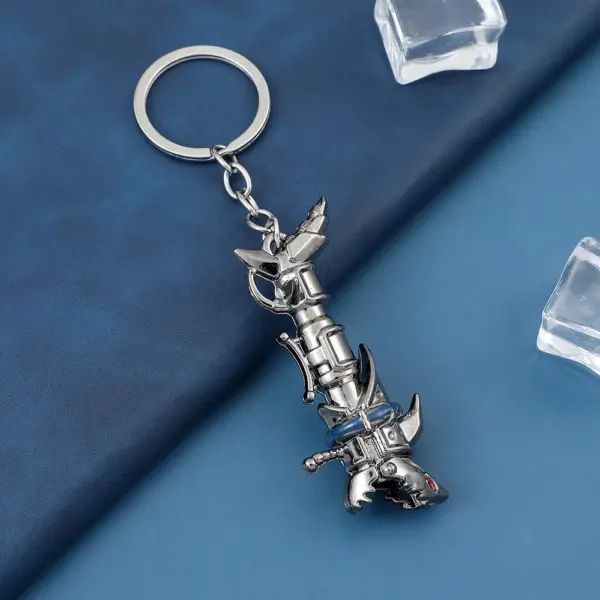 Robotic Shark Jinx Cannon Metal Keychain - Image 4