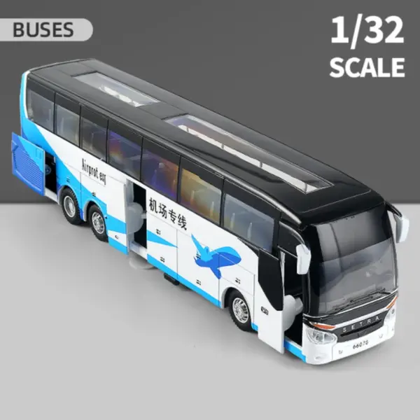 Alloy Tourist Bus Model Scale 1:32 with Sound - Image 9