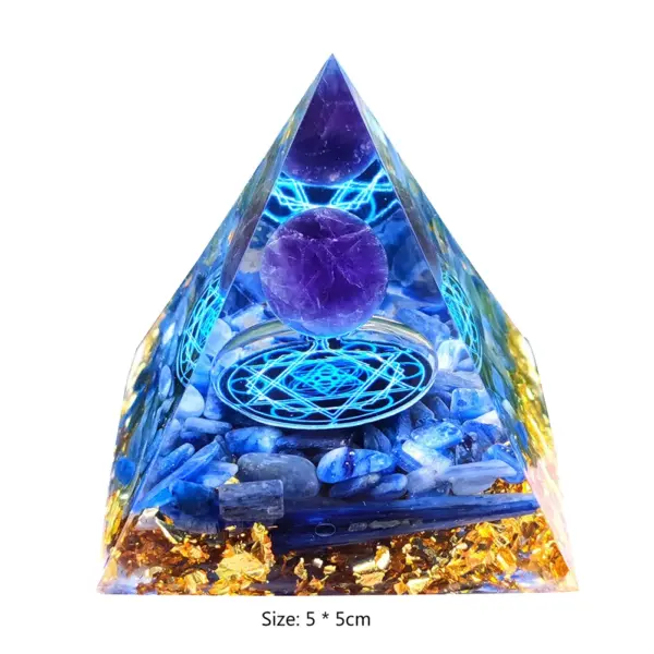 5cm Natural Stone Orgonite Pyramid Crystal - Image 32