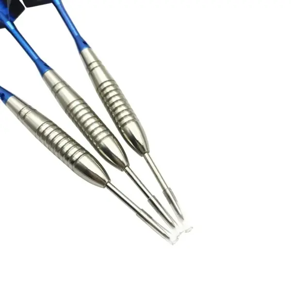 3pcs 22g Silver Torpedo Darts with Blue Rods - Image 5