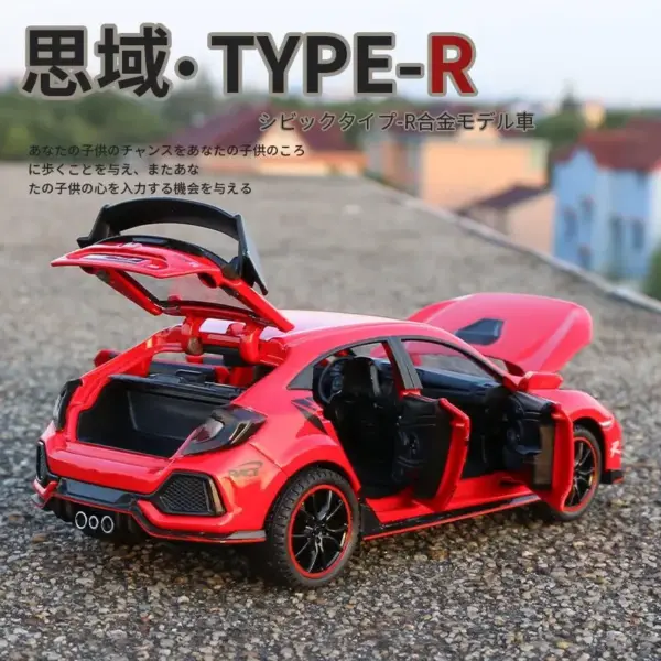 1:32 Alloy Honda Civic Type-R Model Car - Image 3