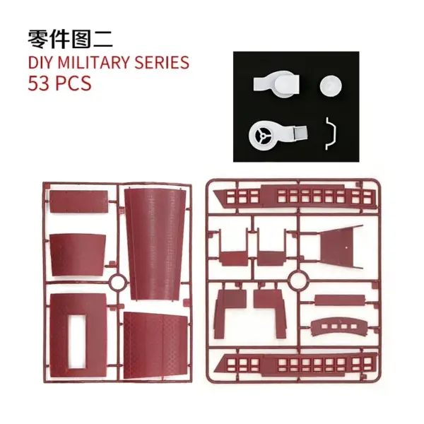 1/48 Scale Nanhu Red Boat Model Kit - Image 3