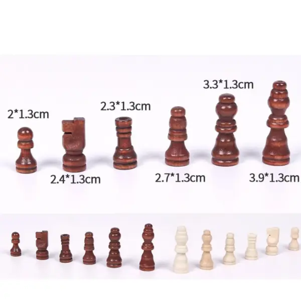 32 Wooden Chess Pieces Set for Enthusiasts - Image 8