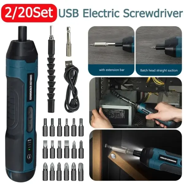 Cordless Electric Screwdriver with 1300mAh Battery - Image 6