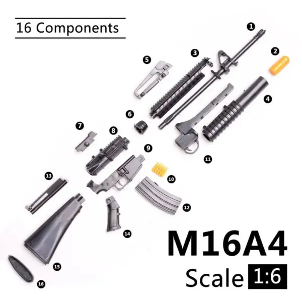 1/6 Scale M16A4 Rifle Model for Collectors - Image 4