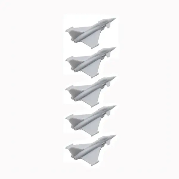 5PCS Typhoon EF-2000 Fighter Aircraft Resin Models - Image 9