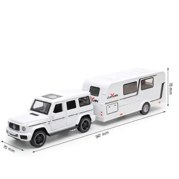 1/32 Alloy Diecast RV Trailer Car Model - Image 18