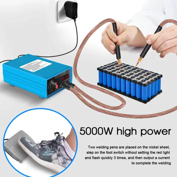 5000W Mini Spot Welder Kit for 18650 Batteries - Image 3