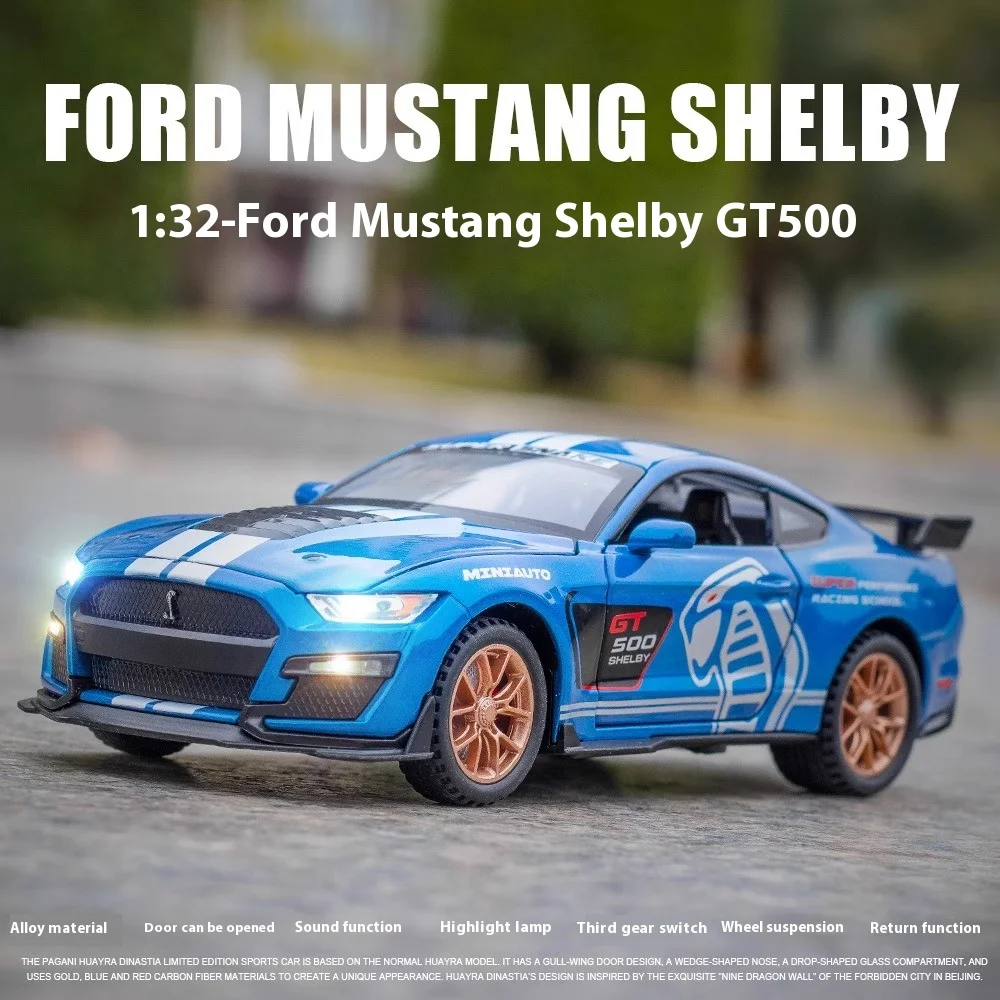 1:32 Ford Mustang GT500 Diecast Model Car 6 1:32 Ford Mustang GT500 Diecast Model Car - Image 6