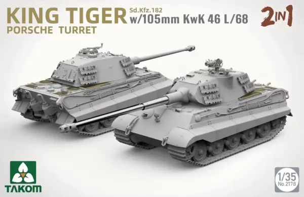 Takom 1/35 King Tiger Sd.Kfz.182 Model Kit - Image 3