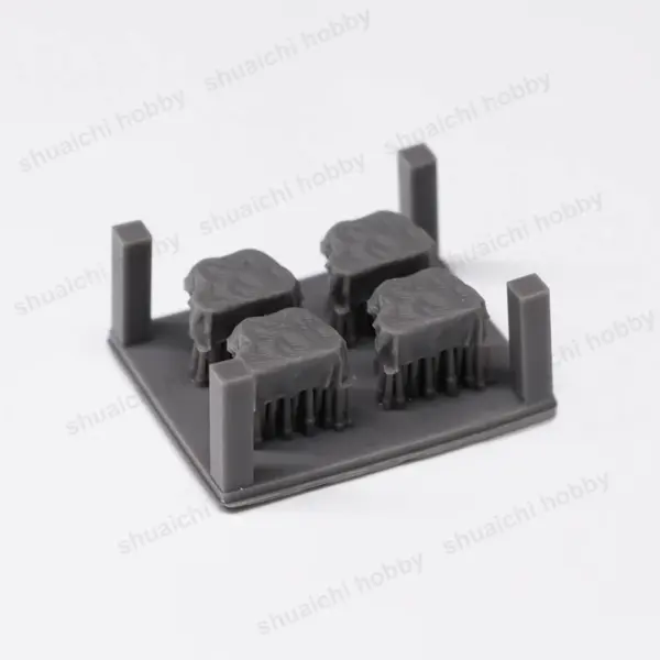 4PCS Resin Oil Drum Models for Ship Display - Image 2
