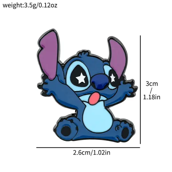 Lilo & Stitch Enamel Brooch Pin Badge - Image 2