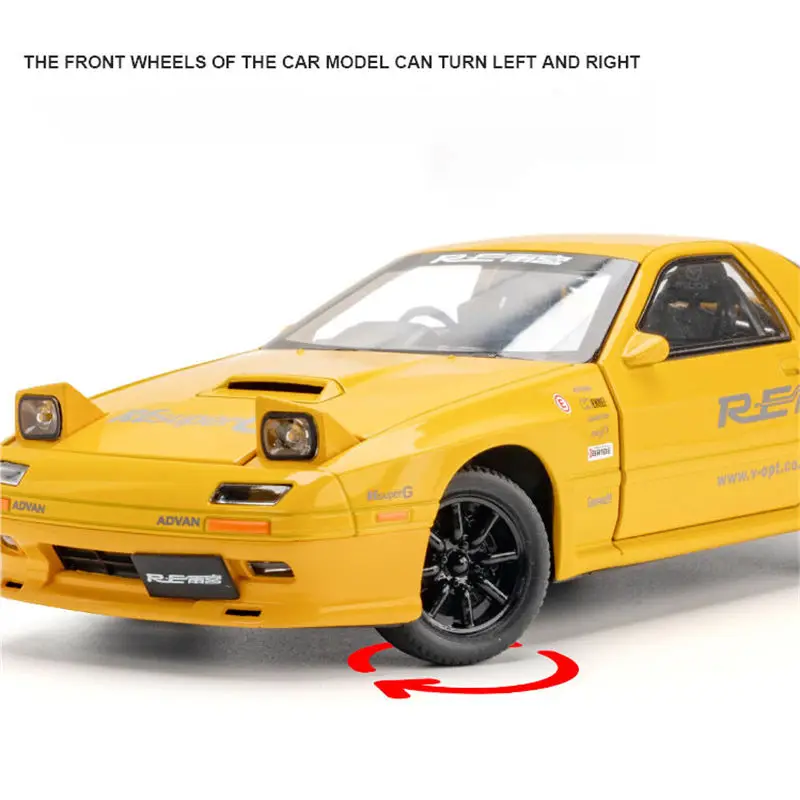 1:24 Mazda RX7 Diecast Sports Car Model 6 1:24 Mazda RX7 Diecast Sports Car Model - Image 6
