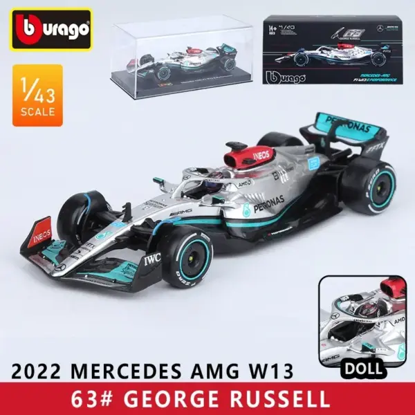 Bburago 1:43 F1 Racing Car Model Red Bull RB20 - Image 9