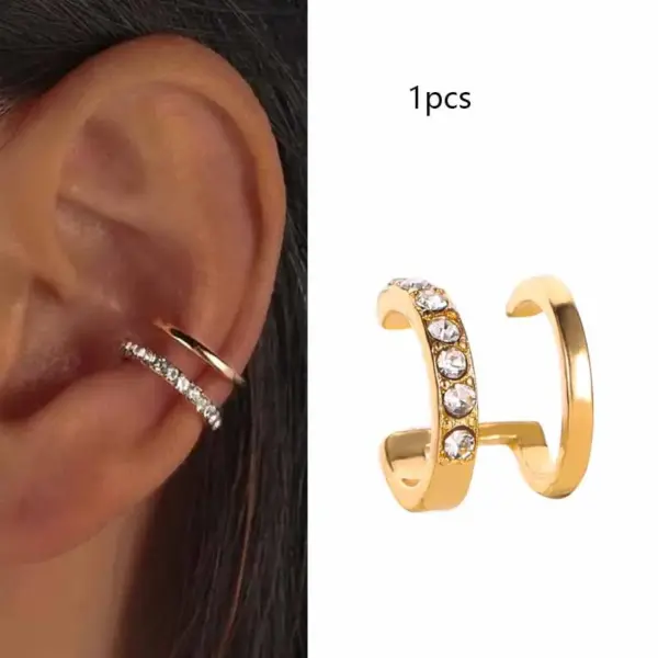 Silver Leaf Clip Earrings Set for Women and Men - Image 19