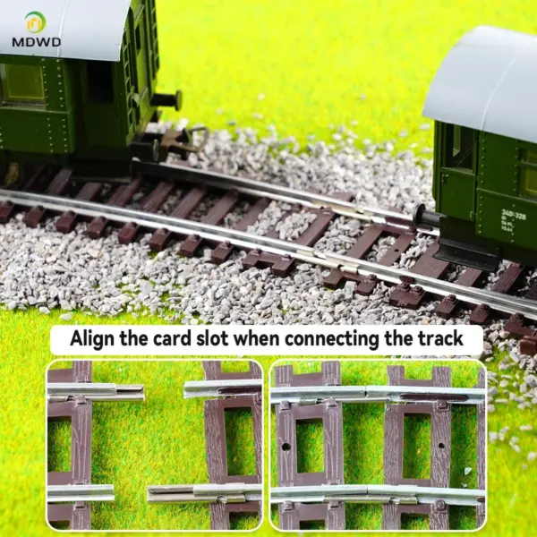 HO Scale 1:87 Nickel Silver Curved Track Model - Image 3
