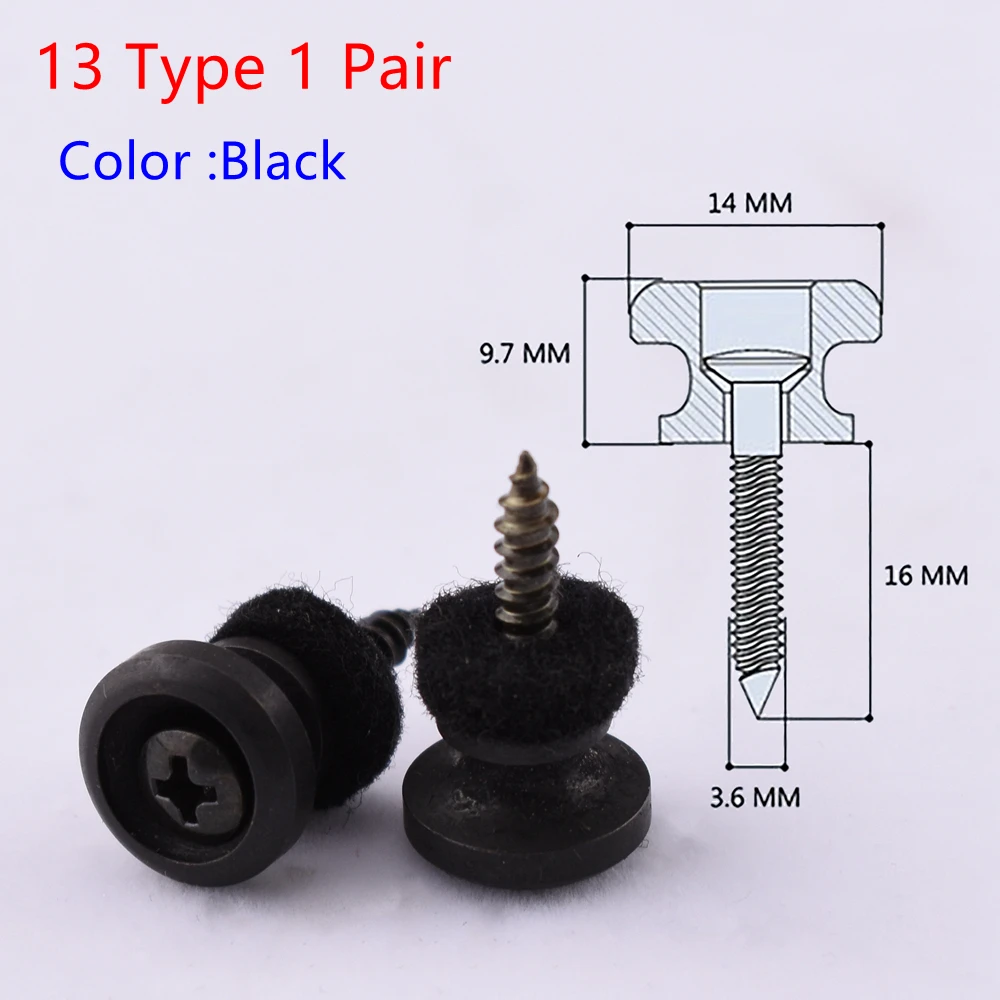 Guitar and Bass Strap Button Pins Set 11 Guitar and Bass Strap Button Pins Set - Image 11