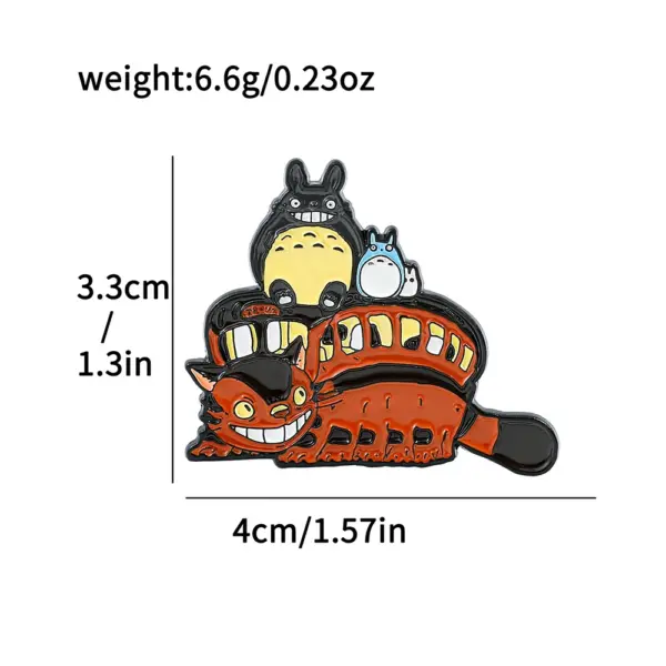 Totoro Metal Badge Brooch Unique Collectible - Image 2